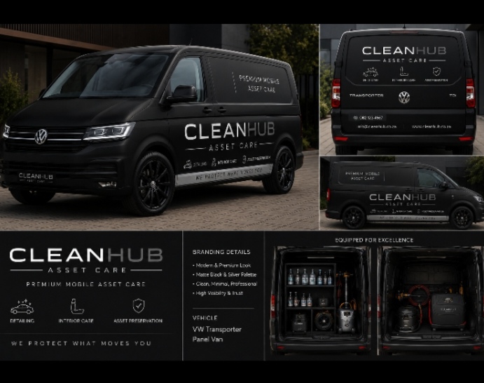 CleanHub mobile fleet, VW Transporter unit